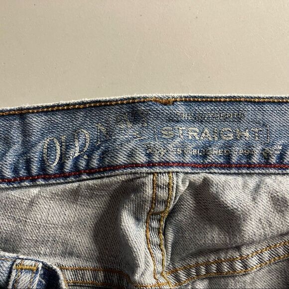 OLD NAVY Men’s Straight Light Wash Jeans, Blue, Size 33/32, 100%COTTON - Picture 10 of 10